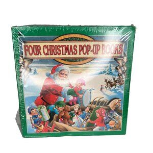 Vintage 1993 Four Christmas Pop-Up Books boxed set SEALED Kids Children